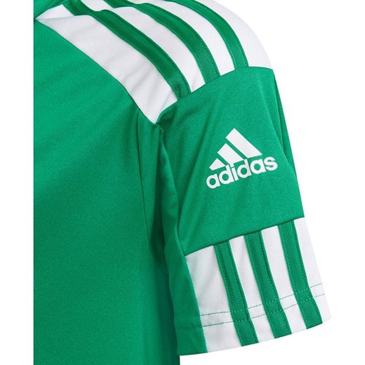T-shirt chłopięce zielony Adidas z krótkim rękawem 