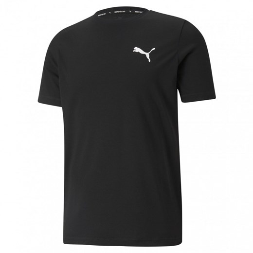 Męska koszulka treningowa PUMA ACTIVE SMALL LOGO TEE - czarna Puma XL Sportstylestory.com