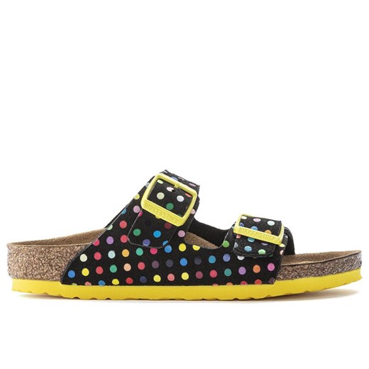 Klapki Birkenstock Arizona Rivet Logo Kids 1023399 - multikolor ze sklepu streetstyle24.pl w kategorii Klapki dziecięce - zdjęcie 156173711