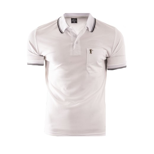 koszulka polo YP202 - biała ze sklepu Risardi w kategorii T-shirty męskie - zdjęcie 156175283
