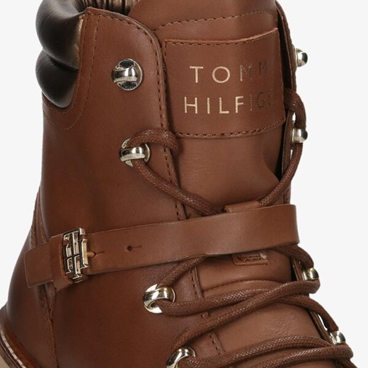 TOMMY HILFIGER POLISHED LEATHER FLAT BOOT Tommy Hilfiger 36 wyprzedaż Symbiosis