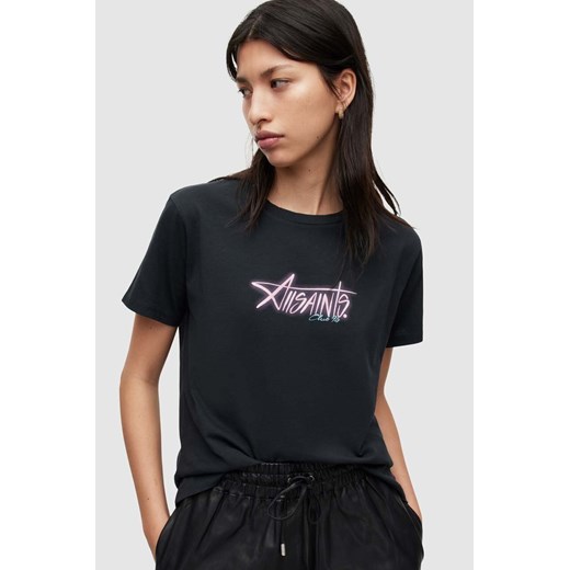 AllSaints t-shirt bawełniany kolor czarny M ANSWEAR.com