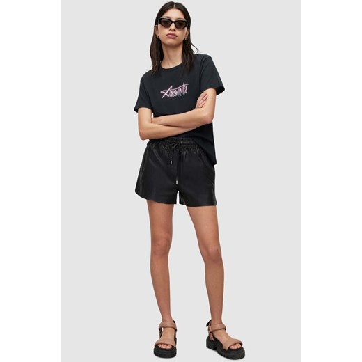 AllSaints t-shirt bawełniany kolor czarny XS ANSWEAR.com