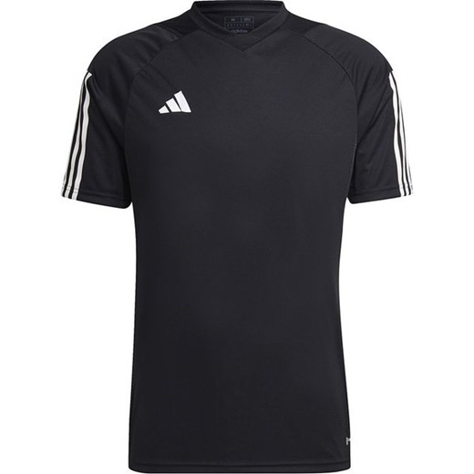 T-shirt męski Adidas w paski z krótkim rękawem sportowy 