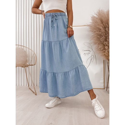 spódnica espera niebieska uni ze sklepu UBRA w kategorii Spódnice - zdjęcie 156203641