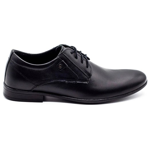 KOMODO Wizytowe buty męskie 850 czarny mat czarne ze sklepu ButyModne.pl w kategorii Buty eleganckie męskie - zdjęcie 156210400