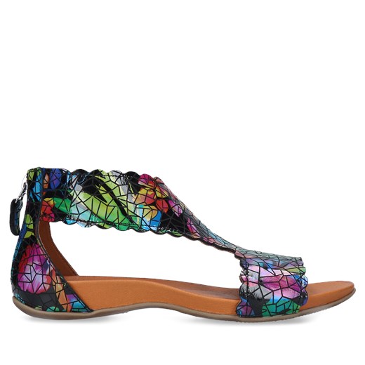 Kolorowe sandały Zyta, Conhpol Relax, RE2736-02, Konopka Shoes 39 Konopka Shoes