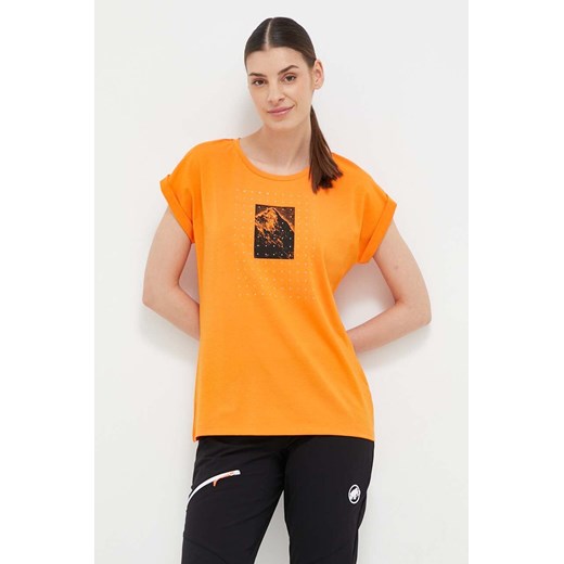 Mammut t-shirt sportowy Mountain kolor pomarańczowy ze sklepu ANSWEAR.com w kategorii Bluzki damskie - zdjęcie 156230091