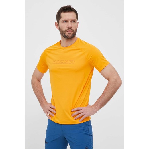 Mammut t-shirt sportowy Selun FL kolor pomarańczowy z nadrukiem ze sklepu ANSWEAR.com w kategorii T-shirty męskie - zdjęcie 156230244