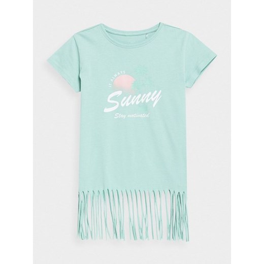 Koszulka dziewczęca 4FJSS23TTSHF400 4F ze sklepu SPORT-SHOP.pl w kategorii Bluzki dziewczęce - zdjęcie 156230963
