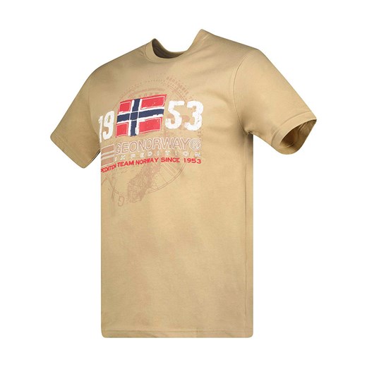 Geographical Norway Koszulka &quot;Japigal&quot; w kolorze beżowym Geographical Norway XL Limango Polska