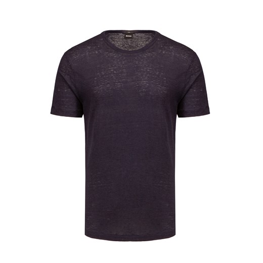 T-Shirt lniany Boss Tiburt ze sklepu S'portofino w kategorii T-shirty męskie - zdjęcie 156239554