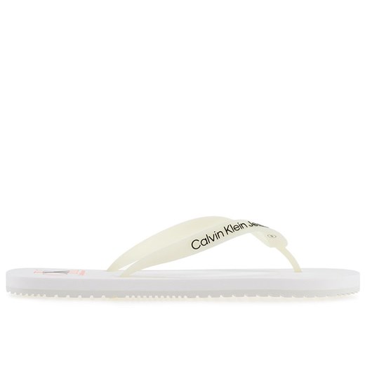 Japonki Calvin Klein Slippers YM0YM00656-YBR - białe ze sklepu streetstyle24.pl w kategorii Klapki męskie - zdjęcie 156241090