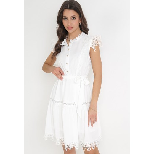 Sukienka Born2be biała na lato 