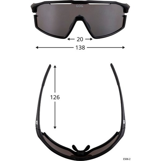 Okulary przeciwsłoneczne z powłoką hydrofobową Argo GOG Eyewear Gog Eyewear One Size SPORT-SHOP.pl