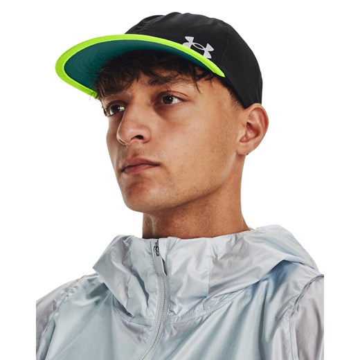 Męska czapka z daszkiem do biegania Under Armour Iso-chill Launch Snapback - czarna ze sklepu Sportstylestory.com w kategorii Czapki z daszkiem męskie - zdjęcie 156256870