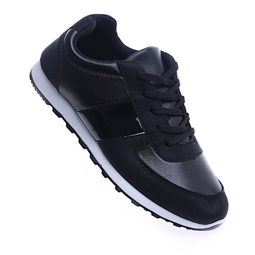 Czarne męskie buty sportowe /B2-3 13938 T393/ ze sklepu Pantofelek24.pl w kategorii Trampki męskie - zdjęcie 156257982