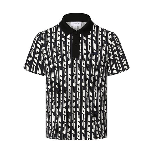Lacoste Męska koszulka polo Mężczyźni Bawełna czarny wzorzysty Lacoste 5 vangraaf