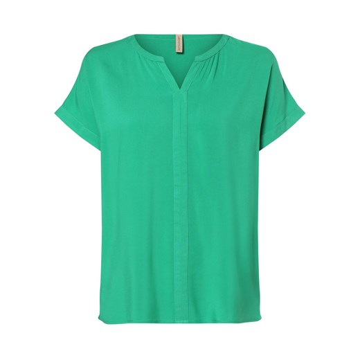 soyaconcept® Bluzka damska Kobiety wiskoza zielony jednolity ze sklepu vangraaf w kategorii Bluzki damskie - zdjęcie 156258390