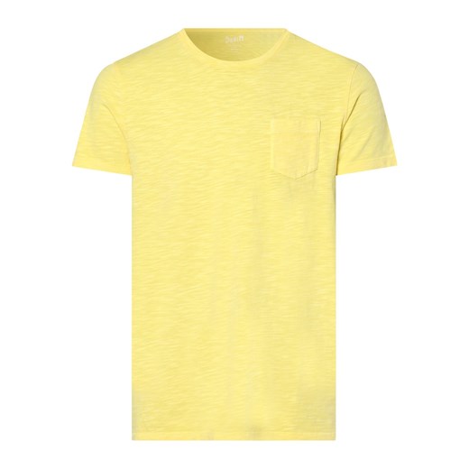 DENIM by Nils Sundström T-shirt męski Mężczyźni Bawełna żółty wypukły wzór Denim By Nils Sundström M vangraaf