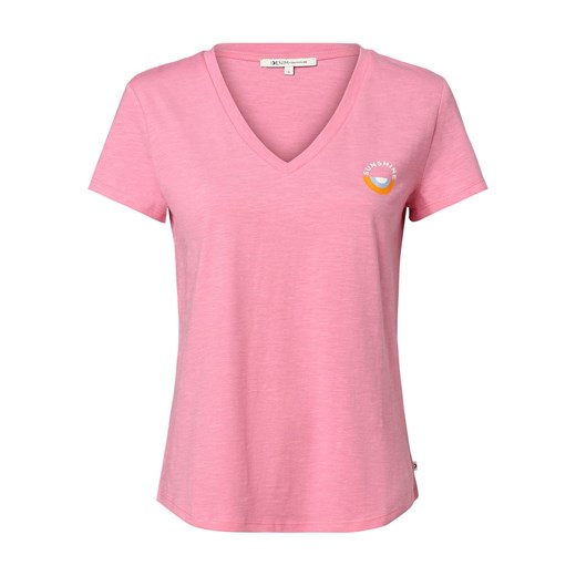 Tom Tailor Denim T-shirt damski Kobiety Bawełna wyrazisty róż nadruk ze sklepu vangraaf w kategorii Bluzki damskie - zdjęcie 156258683