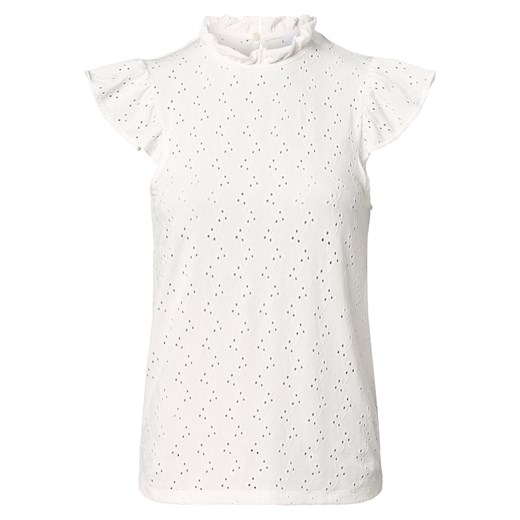 Vila T-shirt damski Kobiety biały jednolity ze sklepu vangraaf w kategorii Bluzki damskie - zdjęcie 156258752