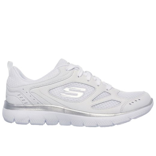 Buty Skechers Summits Suited 12982WSL - białe ze sklepu streetstyle24.pl w kategorii Buty sportowe damskie - zdjęcie 156263904
