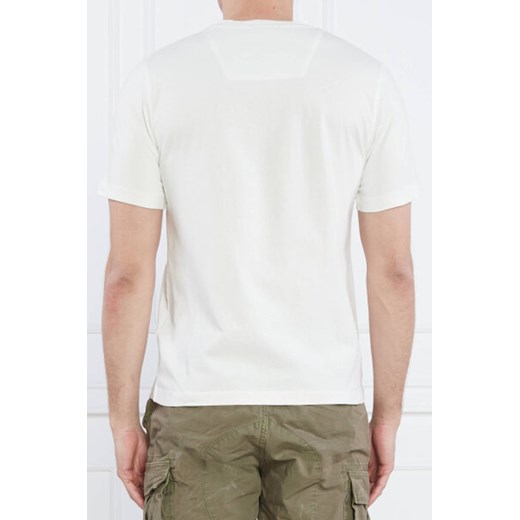 T-shirt męski Aeronautica Militare biały z krótkimi rękawami 