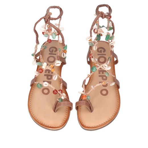 Brązowe sandały Gioseppo, Gioseppo, GI0028-01, Konopka Shoes Giossepo 40 Konopka Shoes
