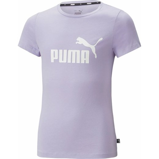 Koszulka dziewczęca Essentials Logo Tee Puma ze sklepu SPORT-SHOP.pl w kategorii Bluzki dziewczęce - zdjęcie 156281601