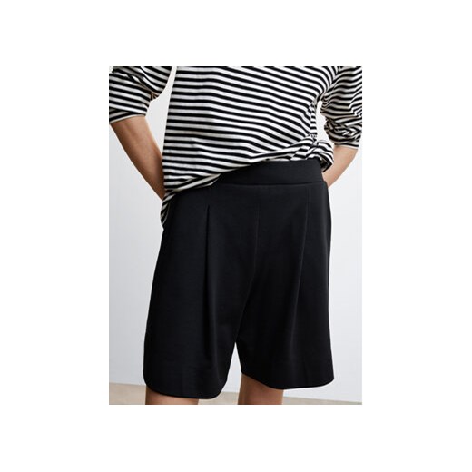 Mango Szorty materiałowe Paco 47065881 Czarny Relaxed Fit Mango M MODIVO