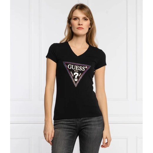 GUESS JEANS T-shirt FREDA | Slim Fit XS wyprzedaż Gomez Fashion Store