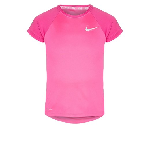 Nike Performance MILER Koszulka treningowa pink pow/hot pink zalando rozowy abstrakcyjne wzory