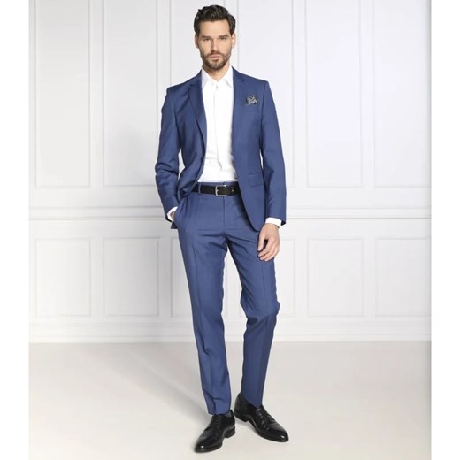 BOSS Wełniany garnitur H-Huge-2Pcs-224 | Slim Fit 48 wyprzedaż Gomez Fashion Store