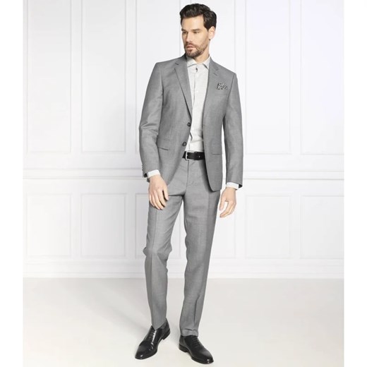 BOSS Wełniany garnitur H-Huge-2Pcs-224 | Slim Fit 52 Gomez Fashion Store promocja