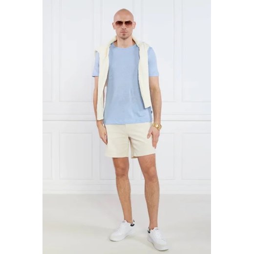 BOSS Lniany t-shirt Tiburt | Regular Fit XL Gomez Fashion Store wyprzedaż