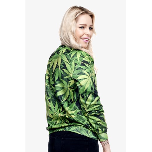 Bluza Fullprint Weed magiazakupow-com zielony bluza