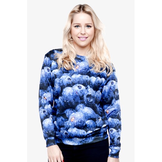 Bluza Fullprint Blueberries magiazakupow-com niebieski nadruki