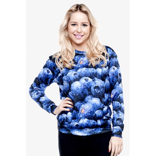 Bluza Fullprint Blueberries magiazakupow-com niebieski pod oczy