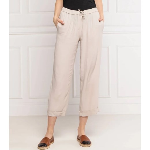 Marella SPORT Spodnie NIAGARA | Relaxed fit | z dodatkiem jedwabiu Marella Sport 34 okazyjna cena Gomez Fashion Store