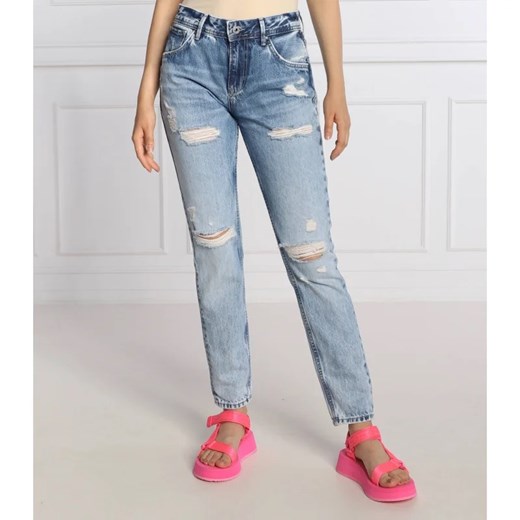 Pepe Jeans London Jeansy VIOLET | Mom Fit | high waist 26/32 wyprzedaż Gomez Fashion Store