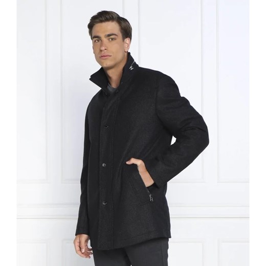 BOSS Wełniany płaszcz | z dodatkiem kaszmiru 52 okazja Gomez Fashion Store