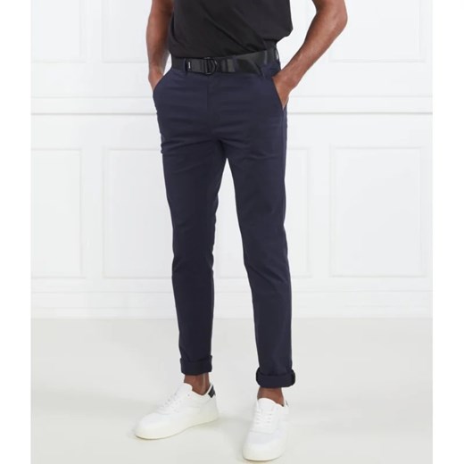 Calvin Klein Spodnie chino + pasek MODERN TWILL | Slim Fit Calvin Klein 38/34 Gomez Fashion Store wyprzedaż