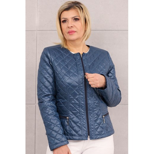 Klasyczna kurtka chanelka granatowa - 46 Femimoda 40 femimoda.pl