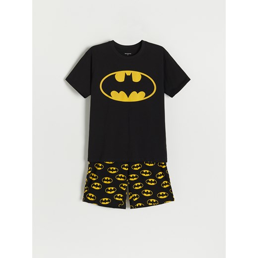 Reserved - Piżama z szortami Batman - Czarny Reserved XXL Reserved