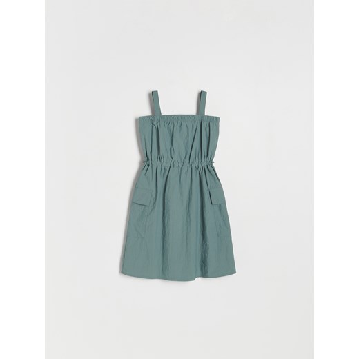 Reserved - Sukienka na ramiączkach - morski ze sklepu Reserved w kategorii Sukienki dziewczęce - zdjęcie 156725594