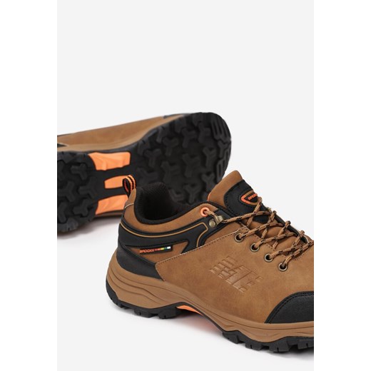 Buty trekkingowe męskie Born2be brązowe na jesień sportowe 