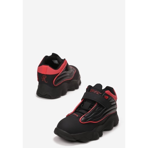 Czarno-Czerwone Buty Sportowe Atrydos 35 okazja born2be.pl
