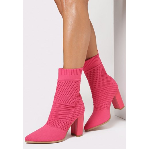 Fuksjowe Botki z Elastyczną Cholewką Hamilta 40 wyprzedaż born2be.pl