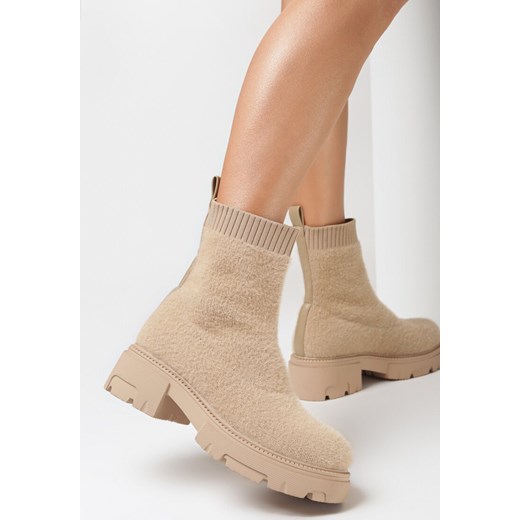 Botki Born2be casual bez zapięcia płaskie 